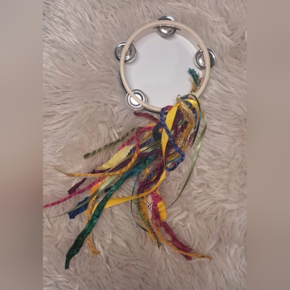 Bohemian Mandala Dreamcatcher with Multicolor Ribbons - Picture 4 of 4